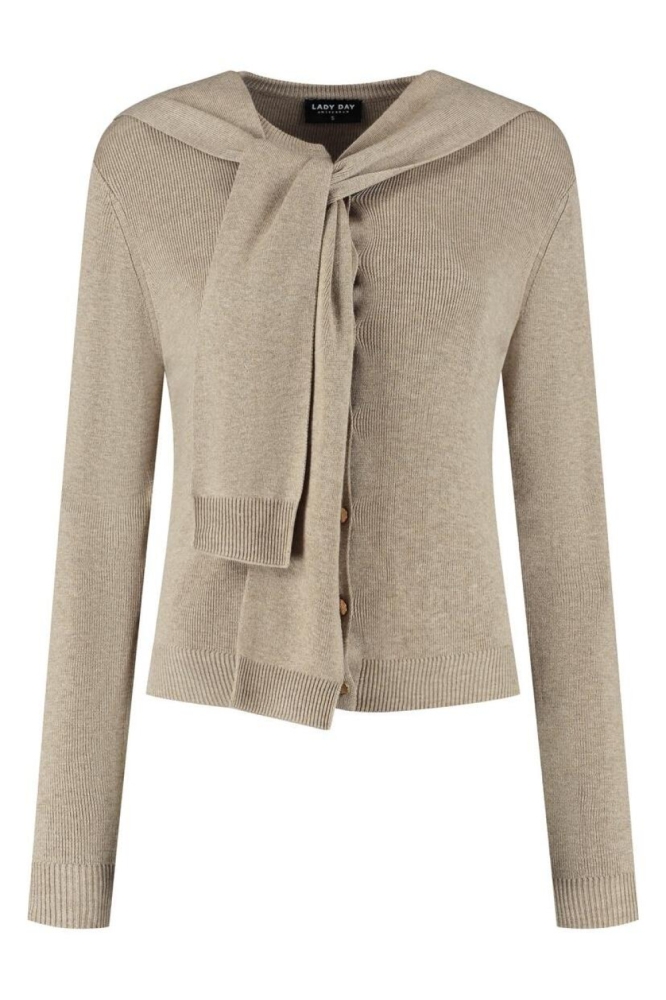 Lady Day beige dames vest | Vooraanzicht