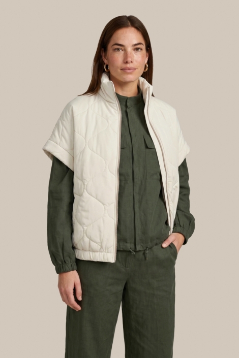 C&S The Label beige dames jas | Model vooraanzicht