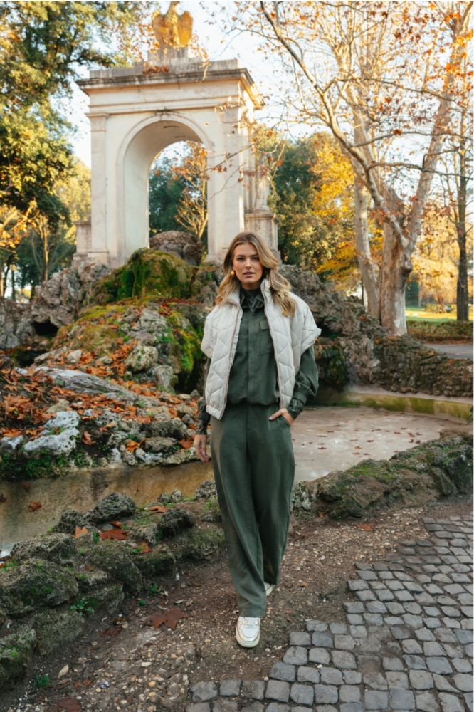 C&S The Label beige dames jas | Sfeerbeeld, In situatie