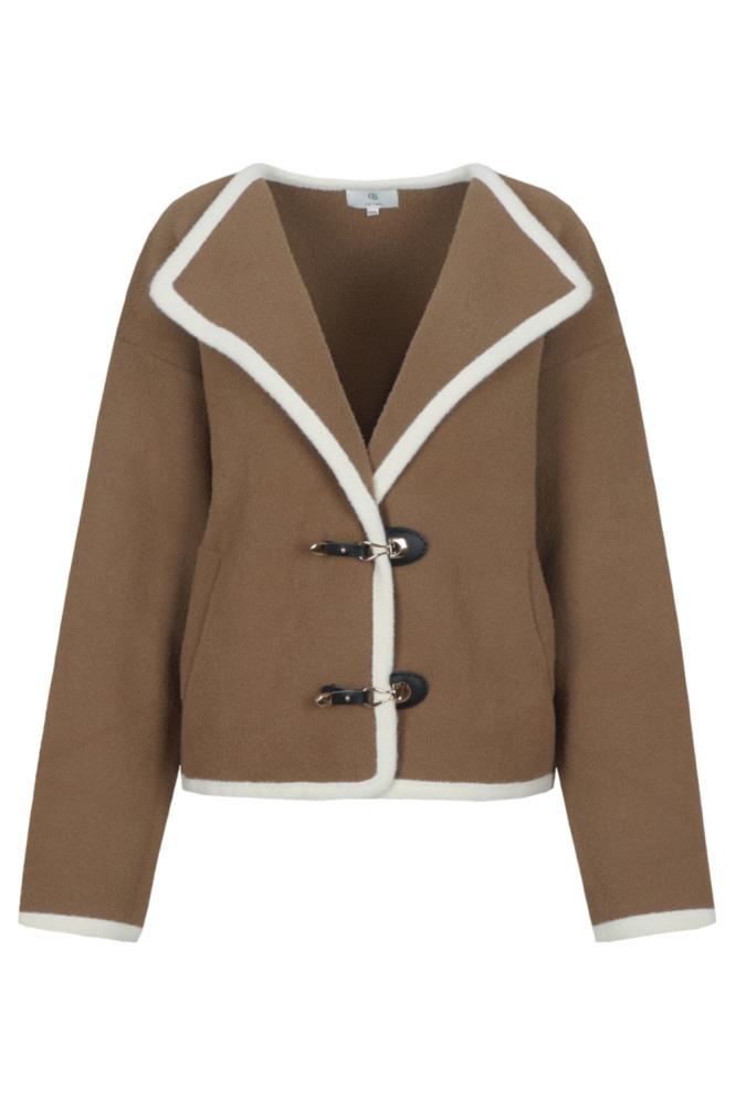 C&S The Label camel dames vest | Vooraanzicht