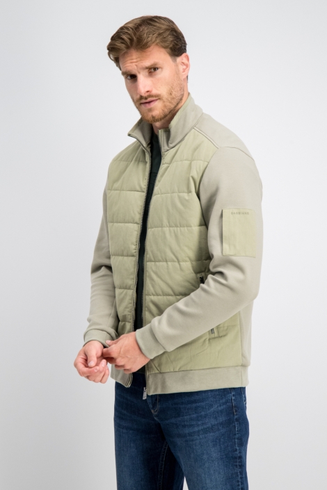 Gabbiano groene heren vest | Model vooraanzicht
