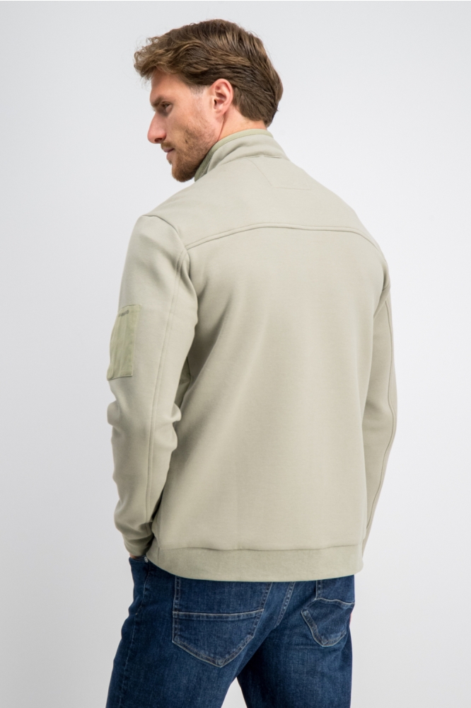 Gabbiano groene heren vest | Model achteraanzicht