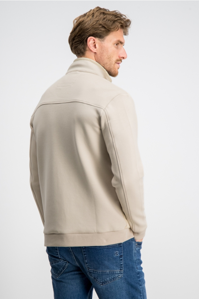 Gabbiano zand heren vest | Model achteraanzicht