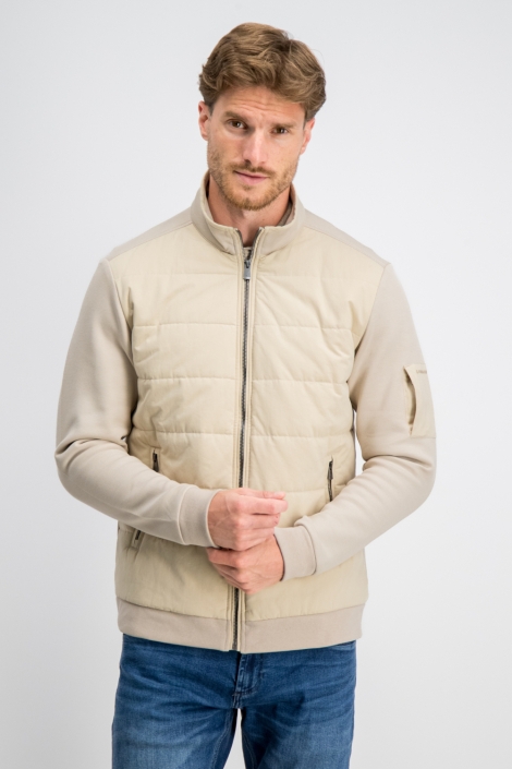 Gabbiano zand heren vest | Model vooraanzicht