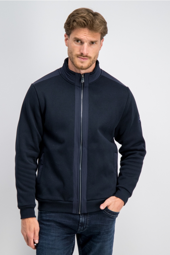 Gabbiano blauwe heren vest | Model vooraanzicht