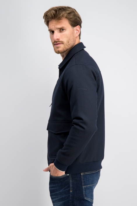 Gabbiano blauwe heren jas | Model zijaanzicht
