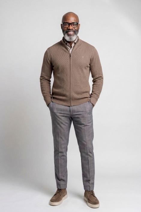 Campbell camel heren vest | Model
