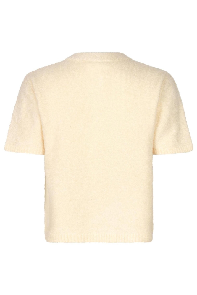 Ydence ecru dames vest | Achteraanzicht
