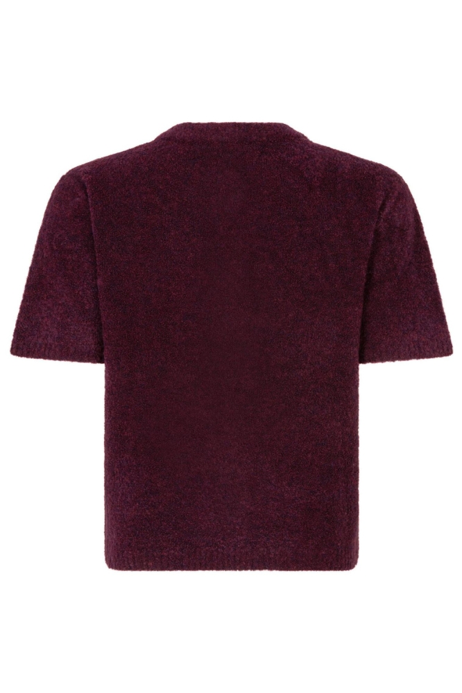 Ydence bordeaux dames vest | Achteraanzicht