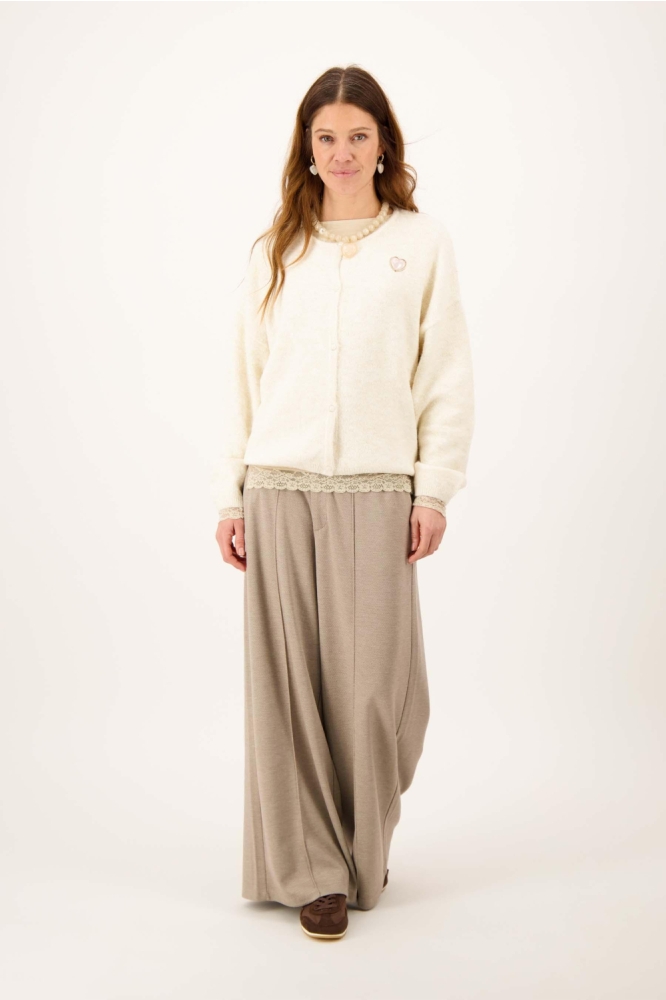 Zusss ecru dames vest | Model