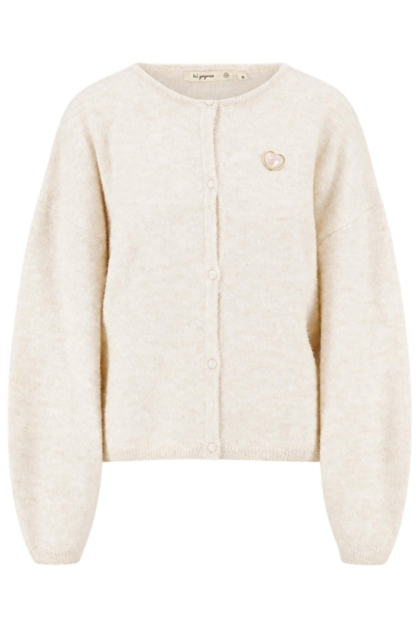 Zusss ecru dames vest | Vooraanzicht