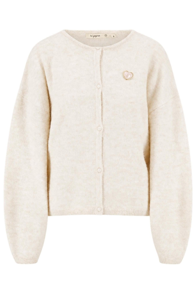 Zusss ecru dames vest | Vooraanzicht