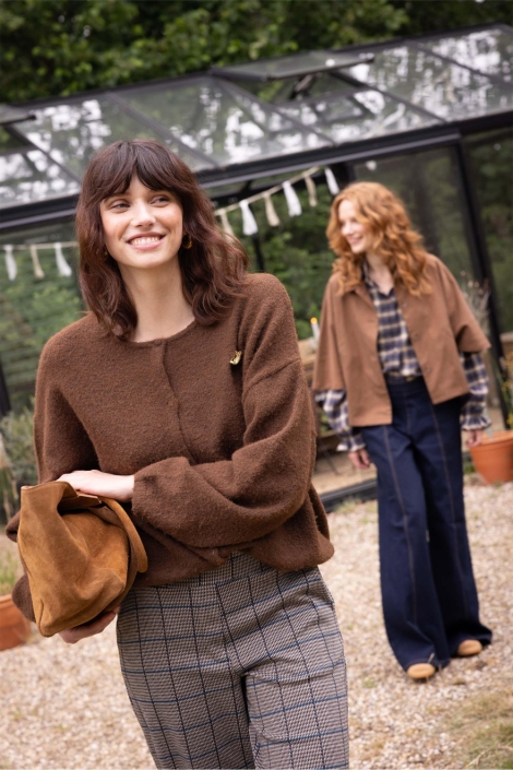 Zusss bruine dames vest | Sfeerbeeld, In situatie
