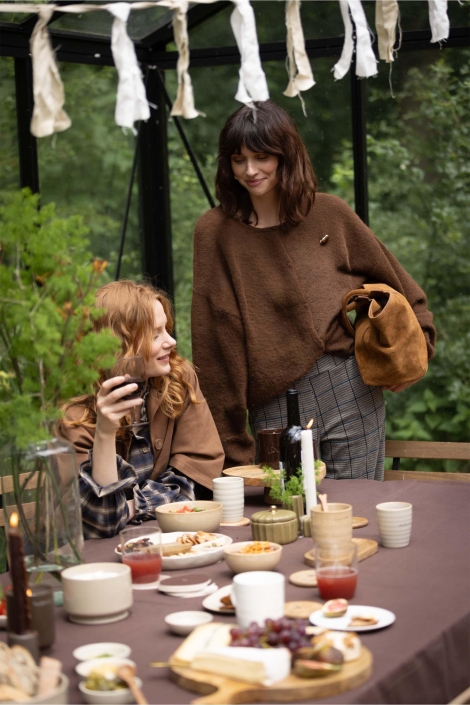 Zusss bruine dames vest | Sfeerbeeld, In situatie