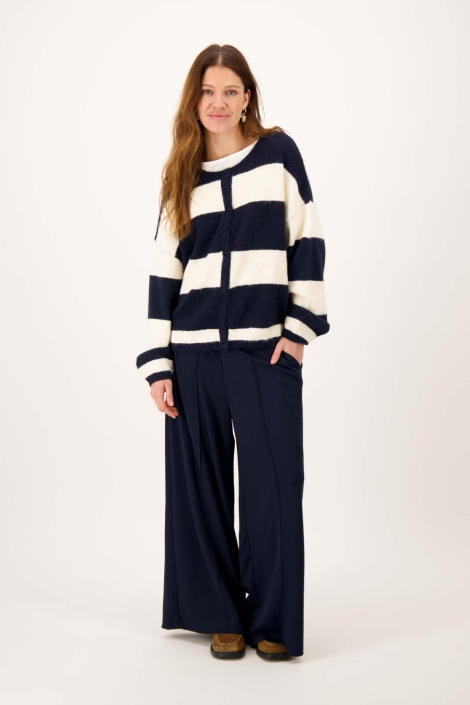 Zusss blauwe dames vest | Model