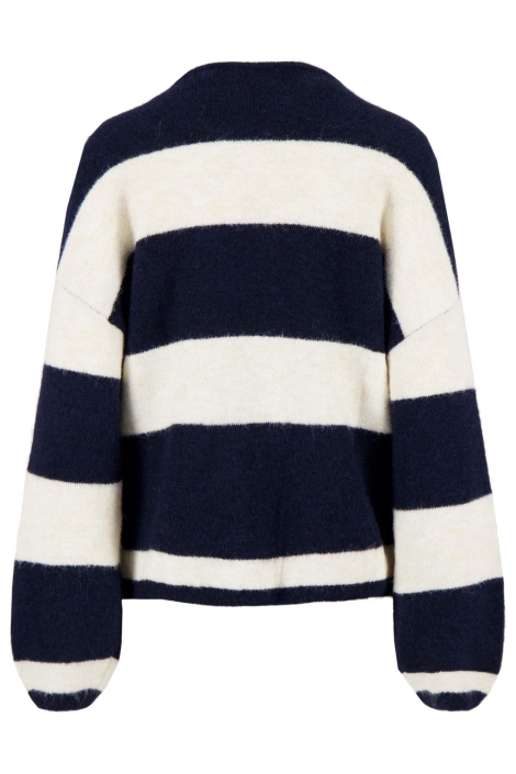 Zusss blauwe dames vest | Achteraanzicht