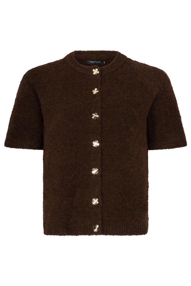 Ydence bruine dames vest | Vooraanzicht