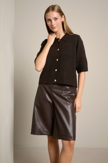 LolaLiza Vest N CLEMI 04101463 3720 BROWN DARK CHOCOLATE