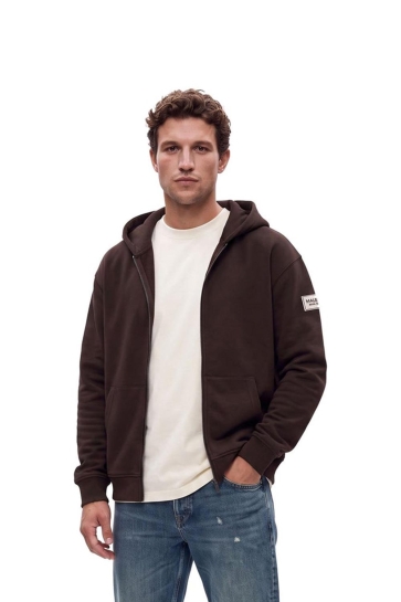 Malelions Vest ZIP HOODIE MMB50026003 BROWN