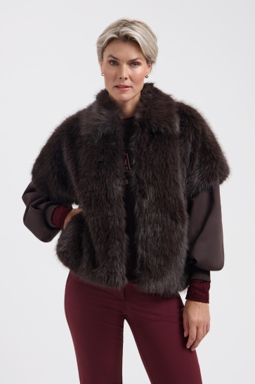 Lady Day Vest JENNA L49 101 3562 DARK BROWN