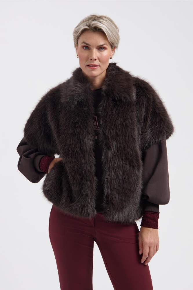 Lady Day bruine dames vest | Model