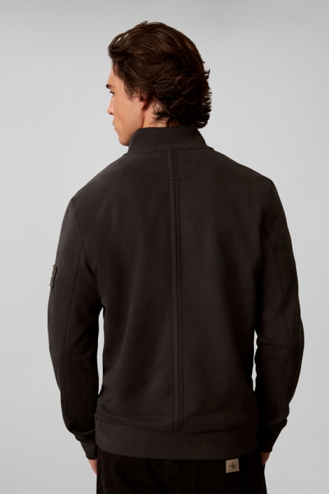Calvin Klein zwarte heren sweater | Model achteraanzicht