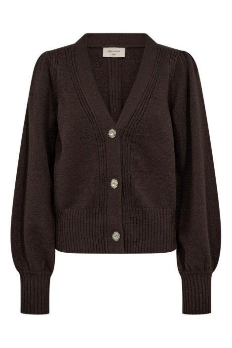 Freequent bruine dames vest | Vooraanzicht