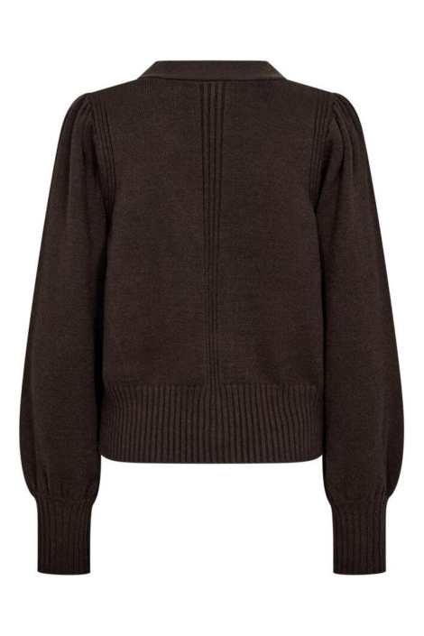 Freequent bruine dames vest | Achteraanzicht