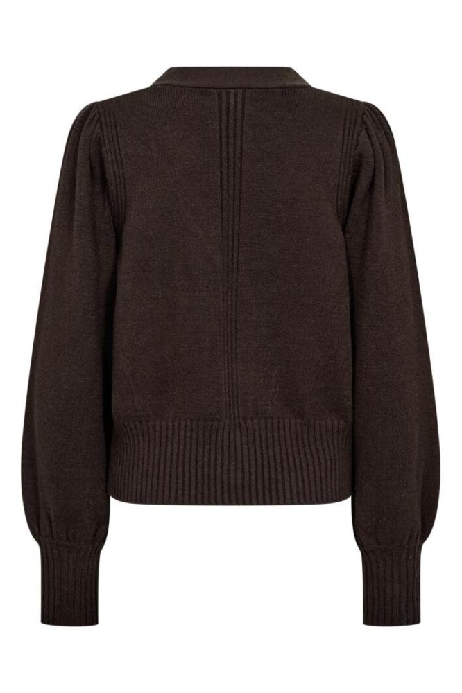 Freequent bruine dames vest | Achteraanzicht