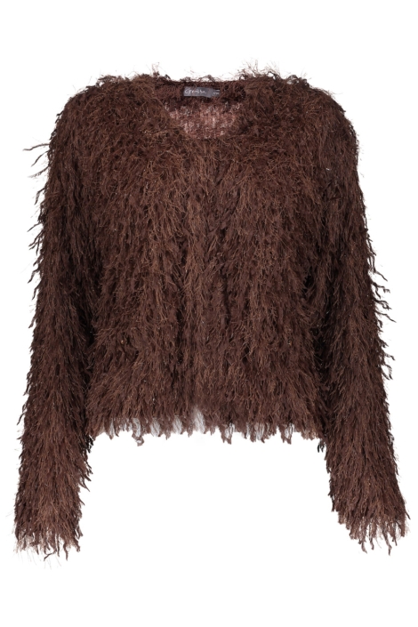 Geisha bruine dames vest | Vooraanzicht