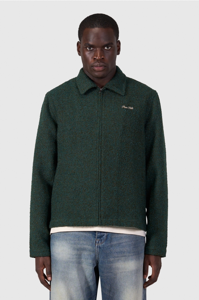 Pure Path groene heren overhemd | Model vooraanzicht