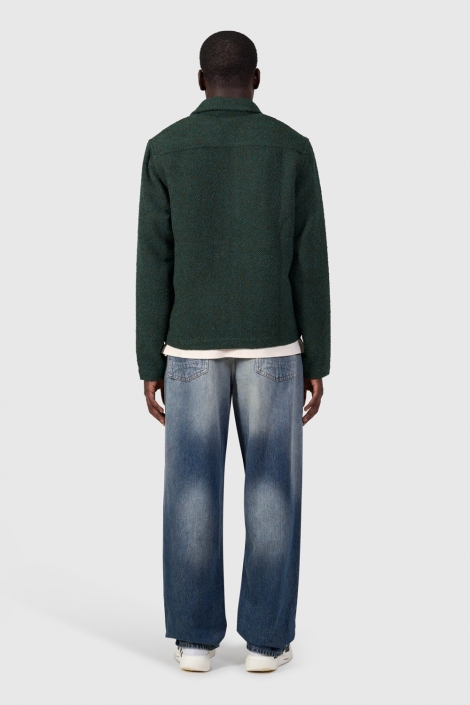 Pure Path groene heren overhemd | Model