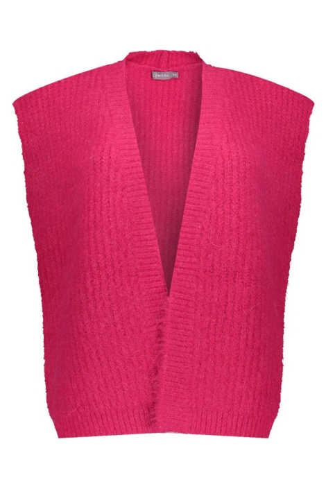 Geisha roze dames gilet | Vooraanzicht