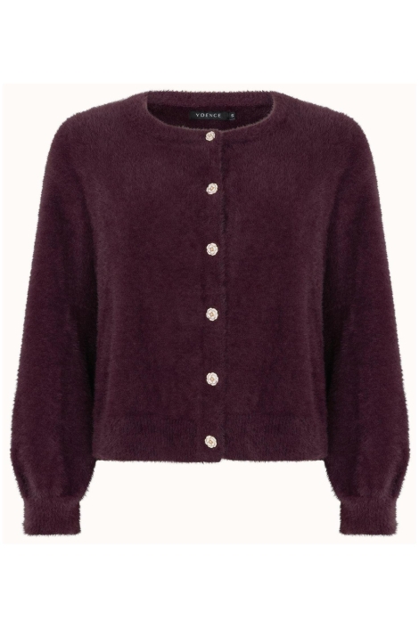 Ydence paarse dames vest | Vooraanzicht