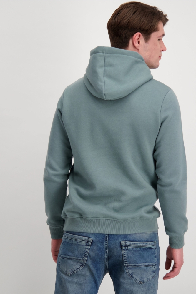 Cars groene heren sweater | Model achteraanzicht
