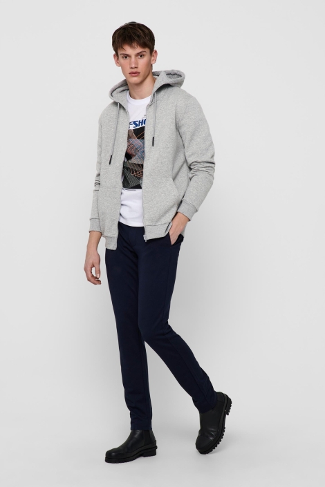 Only & Sons grijze heren vest | Model