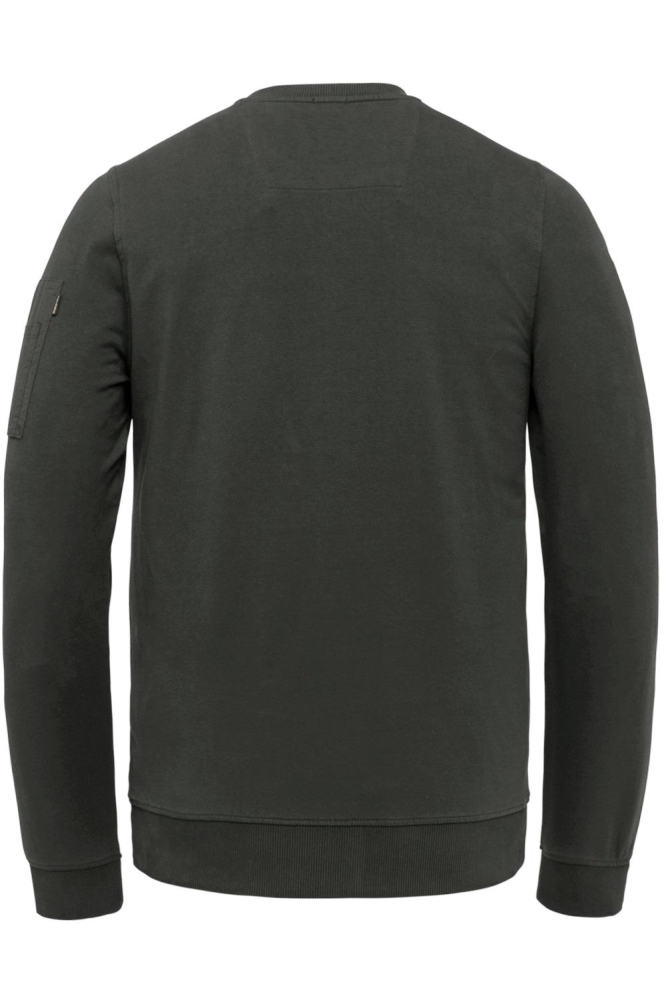 PME legend groene heren sweater | Achteraanzicht