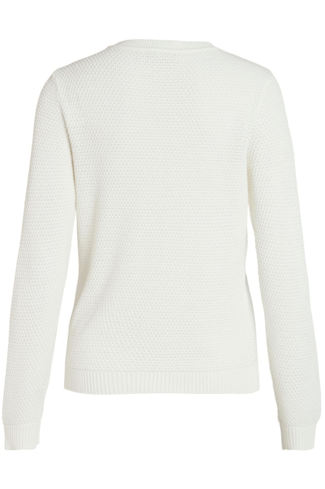 Vila ecru dames trui | Achteraanzicht