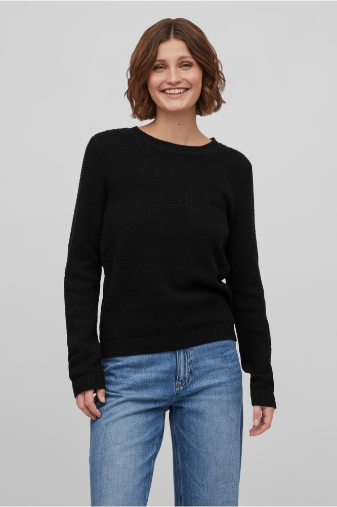 Vila zwarte dames trui