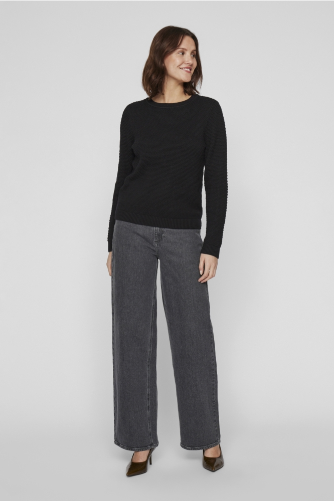 Vila zwarte dames trui | Model