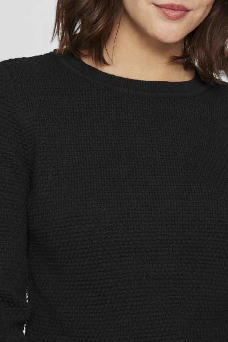 Vila zwarte dames trui | Close up