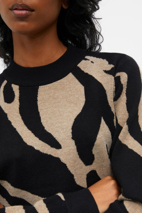 Object zwarte dames trui