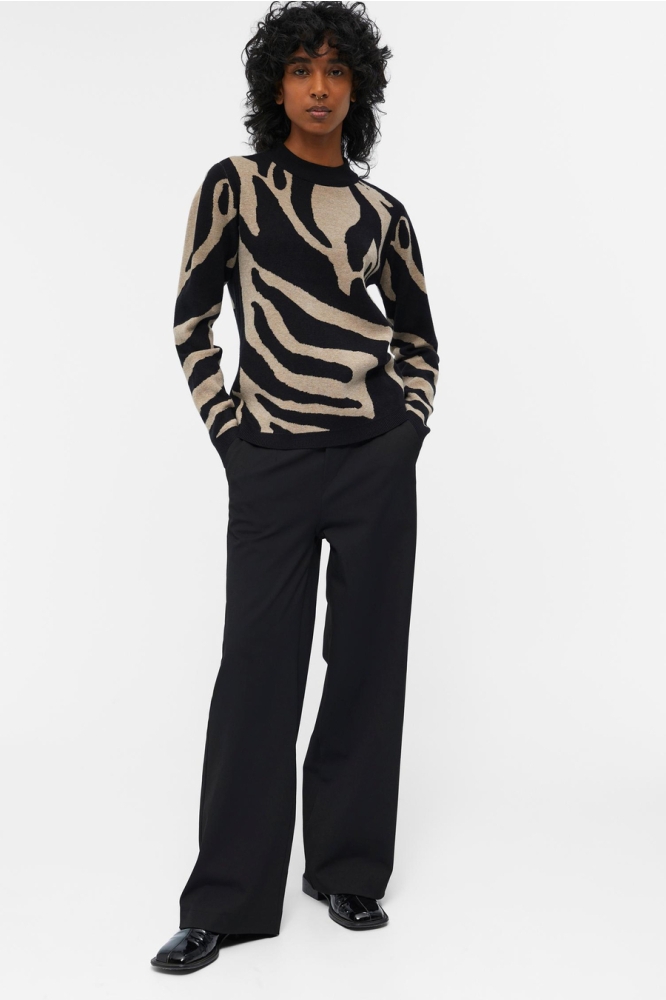 Object zwarte dames trui