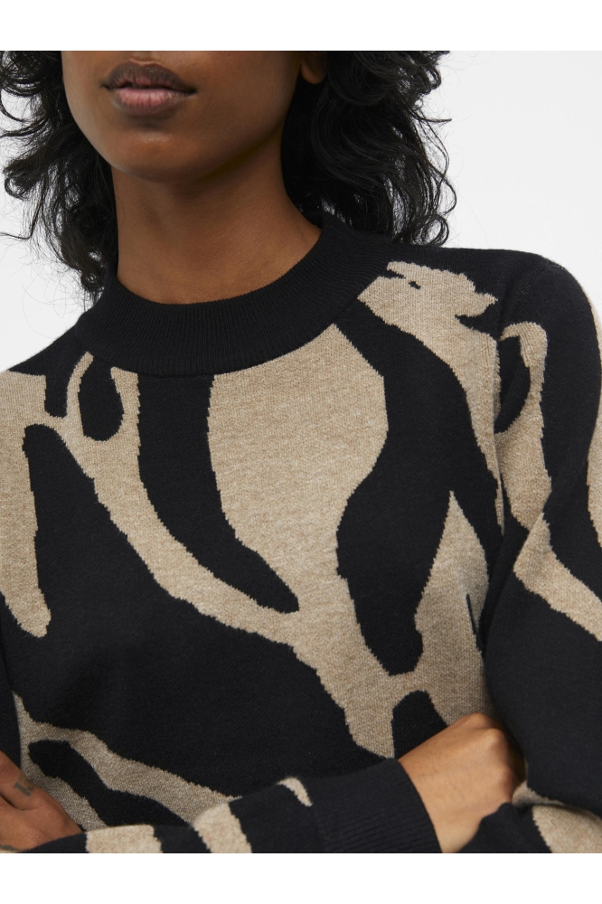 Object zwarte dames trui