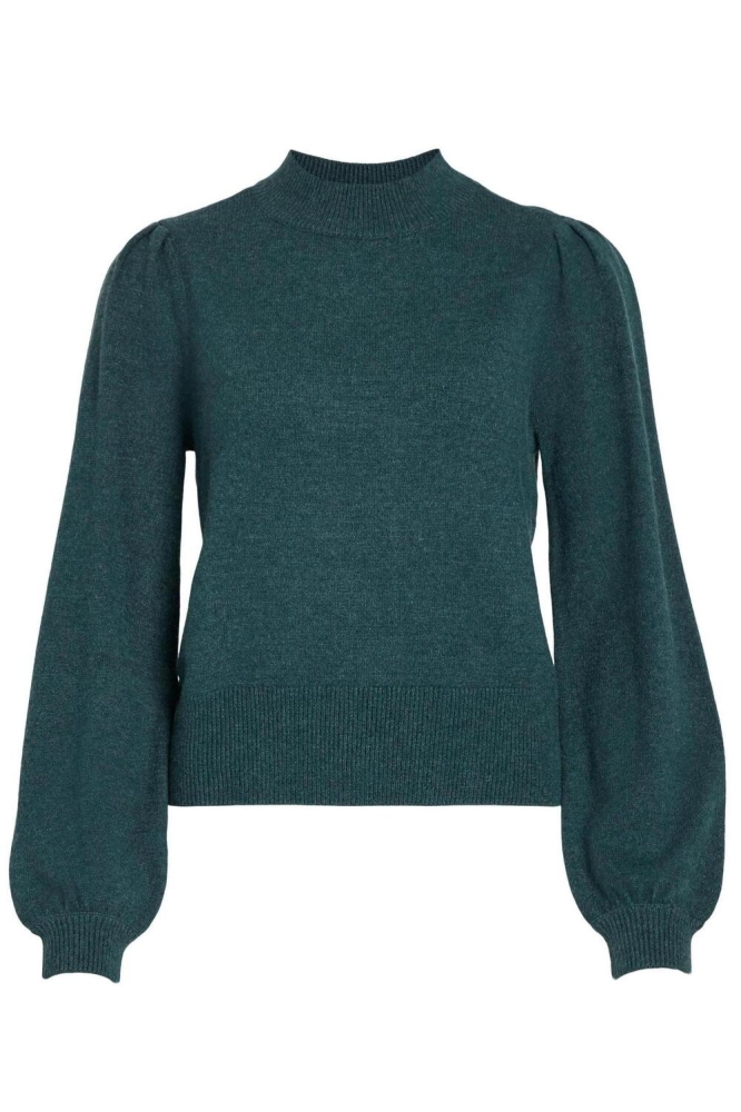 Vila groene dames trui | Vooraanzicht