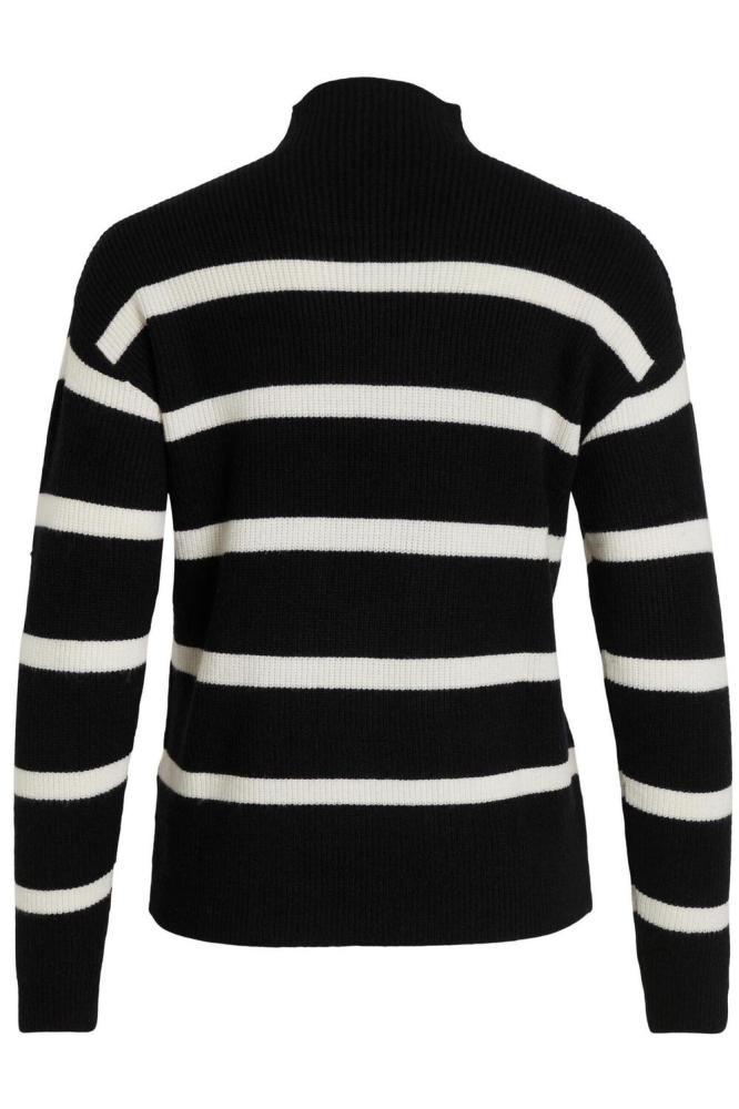 Vila zwarte dames trui | Achteraanzicht