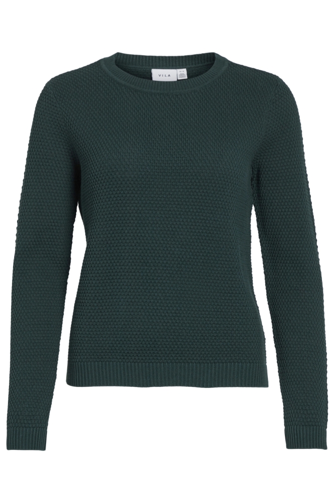 Vila groene dames trui | Vooraanzicht