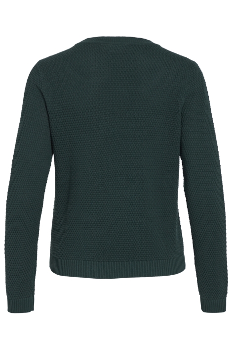 Vila groene dames trui | Achteraanzicht