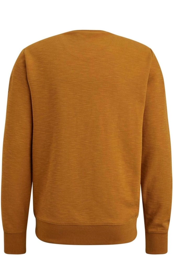 PME legend camel heren sweater | Achteraanzicht