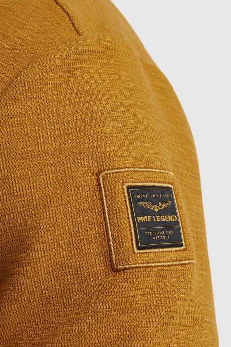PME legend camel heren sweater | Close up